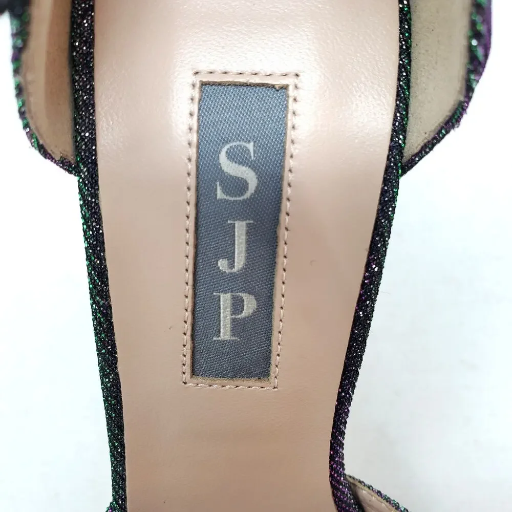 SJP by Sarah Jessica Parker Ursula Iridescent Glitter D'Orsay Pump Size 36.5